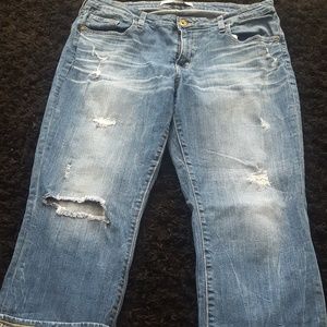 Big Star Maddie Distressed Crop Jeans Sz 31